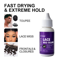 Colle pour perruques à étiquette privée, résistante à l'eau, forte adhérence, pour perruques en cheveux naturels avec dentelle frontale, logo personnalisé