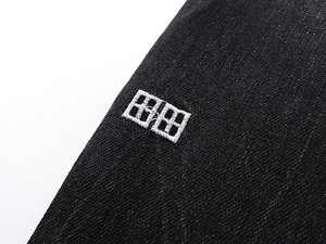 Jeans Y2K Grunge con Abertura en la Rodilla para Hombre, <span class=keywords><strong>Negros</strong></span>, Desgastados, Ajustados, con Agujeros, Pantalones Casuales de Mezclilla Delgada - Product Image 5