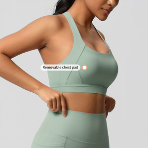Sujetador <span class=keywords><strong>Deportivo</strong></span> de <span class=keywords><strong>Alto</strong></span> <span class=keywords><strong>Impacto</strong></span> para Mujer, de Secado Rápido, Talla XL, con Tirantes Anchos y Suaves, para Yoga, Ejercicio y Fitness - Product Image 6