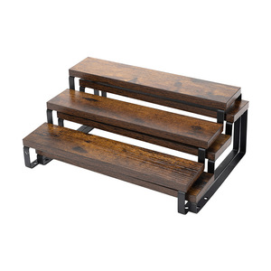Étagère à épices en bois sans perçage pour cuisine, double niveau pour comptoir, support de rangement multifonctionnel pour condiments et huile - Product Image 5