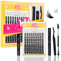 Kit de cils en grappe en gros, extensions de cils segmentées, kit de cils en grappe personnalisé, fournisseur d'extensions de cils en grappe DIY en cachemire