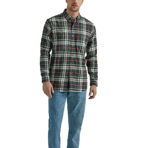 2024 mới nóng bán tùy chỉnh thêu flannel Áo sơ mi toàn bộ bán in ấn