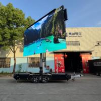 Affichage LED couleur plein écran imperméable IP65 pour extérieur, remorque 7m x 4m, haute résolution, panneau publicitaire, garantie 1 an, vente chaude JCT