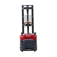 Gerbeur électrique robuste de 2 tonnes avec batterie au plomb-acide et déplaceur latéral hydraulique |   Chariot élévateur RELILIFT 2000 kg 3 m