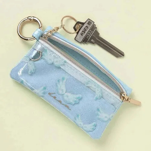Color color design zipper <b>small</b> key case <b>wallet</b> PVC+synthetic leather material daily <b>wallet</b> - Product Image 2