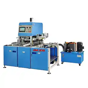 A4 Size PLC Control Hydraulic Automatic Round Hot Foil Stamping Machine For Printed Sticker Label