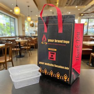 Échantillon gratuit de sac isotherme pour la livraison de repas, en aluminium non tissé, pour les restaurants - Product Image 4
