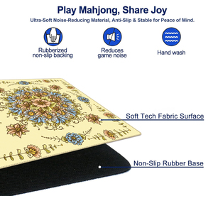 Tapis de mahjong en néoprène de qualité supérieure pour tables, carré de 32,5 pouces, design pliable, facile à ranger, produit très vendu dans le monde entier - Product Image 5
