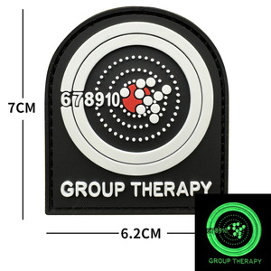 Insigne de moral en PVC pour sac à dos extérieur Velcro Target Glock Target CROUP THERAPY - Product Image 5