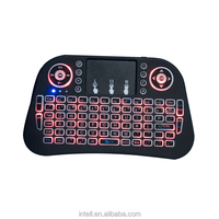 Clavier sans fil 2,4 G BT I10 avec souris Air, rétroéclairage 7 couleurs, interface USB, clavier et souris avec pavé tactile, nouveau produit