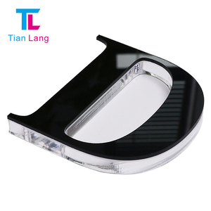 3D ป้ายโลหะอะคริลิคด้านหลังสำหรับธุรกิจป้ายติดผนังตัวอักษร LED ช่องคริสตัลสำหรับตกแต่งภายในร้าน - Product Image 2