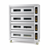 Four électrique de boulangerie à commande tactile intelligente, 4 niveaux, 16 plateaux, four robuste pour la cuisson