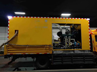 Pompe à jet d'eau haute pression LXD pour moteur diesel, puissance 120 kW, pour le nettoyage des lignes routières, portée 10 m, haute performance