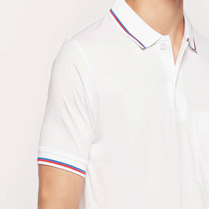 เสื้อโปโลผ้าถักสีพื้นแบบสวมใส่สบาย ระบายอากาศได้ดี ทรงปกติ ขายเสื้อโปโลแขนสั้นผ้าฝ้ายสีพื้น ระบายอากาศได้ดี - Product Image 3