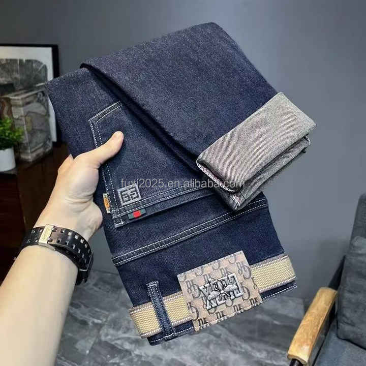 Custom OEM Vintage Men's Jeans  High Waist Harem Pants Wide Leg Cargo Jean for Men Streetwear Hip Hop Style for Spring Winter