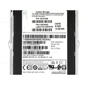 01LJ046 01LJ044 02PX542 Nuevo Disco de Estado Sólido Original de 3.84TB IBX 12GB SAS SFF V5100/V5000E Enterprise SSD 01LJ046 01LJ044 02PX5 - Product Image 3