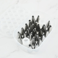 Accessoires de cuisine crème à passepoil glaçage sac à pâtisserie 52 pièces ensemble de buses en acier inoxydable bricolage ensemble d'embouts de décoration de gâteaux
