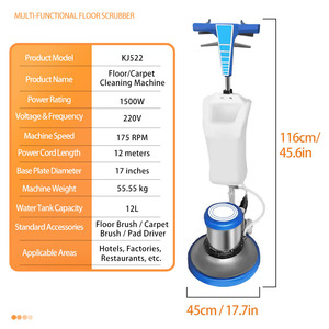 Điện sàn quét sàn làm sạch và đánh bóng máy cho Scrubber công suất cao khách sạn kinh doanh thảm làm sạch máy - Product Image 5