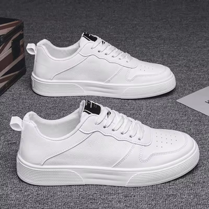 Zapatos de hombre cómodos y transpirables de cuero, zapatos casuales tipo skate, ligeros, zapatos deportivos para hombre - Product Image 1