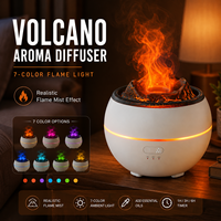 Diffuseur d'arômes humidificateur à ultrasons à sept couleurs avec brume froide et ambiance lumineuse