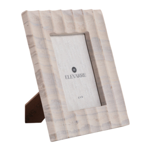 Cadre photo en marbre ELEVARRE 4x6 pouces, cadre photo décoratif en pierre naturelle pour la maison, table, étagère - Product Image 3