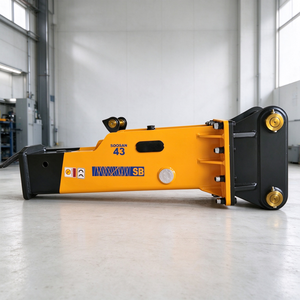 Nuevo martillo hidráulico tipo caja SOOSAN SB43 para excavadoras de 5-12 toneladas con 1 año de garantía. - Product Image 1