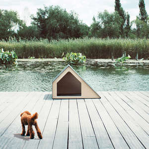 Nhà Cho Chó Đơn Giản Hiện Đại Giường Cho Chó Trong Nhà Đồ Nội Thất Thú Cưng THÙNG GỖ Cho Chó - Product Image 4