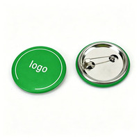 Badge bouton en métal vierge promotionnel, personnalisable avec logo, style anime, avec attache épingle de sûreté, 75mm 44mm 58mm