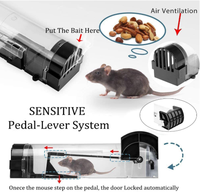 2pack Humane multi catch Live Mice Mousetrap Flooding Rodent Rat Cage Clamp Ant Mouse Trap Rat Trap