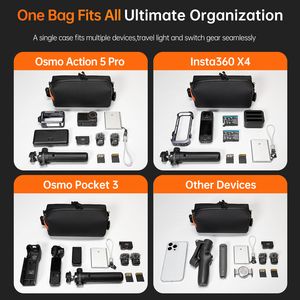 Bolsa de Almacenamiento Impermeable LKTOP para DJI Osmo Pocket 3 Creator Combo, Estuche de Transporte Portátil para Insta360 <span class=keywords><strong>X4</strong></span> Action 5 <span class=keywords><strong>Pro</strong></span> - Product Image 3