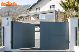 Puerta de entrada inteligente para jardín, puerta eléctrica para patio, puerta batiente de aluminio - Product Image 6