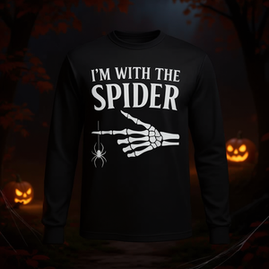Camiseta de manga larga con diseño de mano de esqueleto de Halloween de Spider-Man - Product Image 3