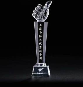 고급 K9 크리스탈 유리 상 저렴한 사용자 정의 민속 예술 스타일 빈 트로피 광택 기술 - Product Image 5