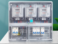 Boîte de distribution industrielle intérieure HMJ, multi-usages, 6 prises, 12V-400V, avec serrure biométrique, IP54, ABS