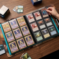 20 Carpetas para Tarjetas Coleccionables de PP Mate Azul con 9 Bolsillos, Capacidad para 360 Tarjetas, Tipo para Yugioh y Álbum de Fotos de Colección Mon