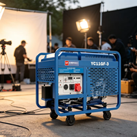 Générateur diesel 11 kW 12 kW 230 V, moteur bicylindre CP2E92, refroidissement par air, démarrage électrique, châssis ouvert, groupe électrogène portable, AVR 40L