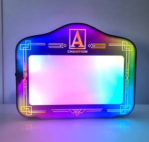Fournitures d'usine : Panneau d'affichage lumineux LED RGB personnalisé avec logo, en acrylique, rechargeable, pour messages <span class=keywords><strong>DIY</strong></span>, idéal pour discothèques, bars et présentoirs de fête - Product Image 5