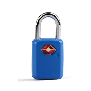 Jasit Tsa Approved <b>Padlock</b> TSA21011 Mini Travel Lock Zinc Alloy Chrome Finish Black And Blue - Product Image 4