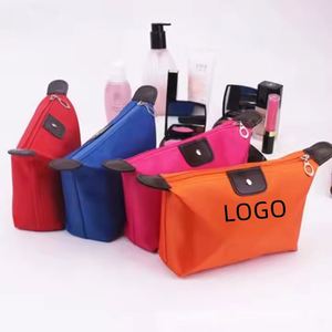 Large Capacity Makeup Bag Nylon <b>Waterproof</b> Candy Color Travel Cosmetic Bags with Your Logo - Product Image 1
