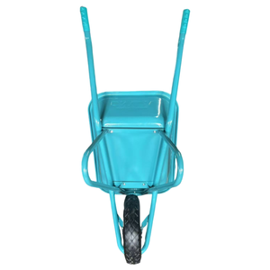 Brouette de chantier en métal robuste, capacité de charge de 160 kg, WB6431, <span class=keywords><strong>roue</strong></span> pleine/pneumatique 4.00-8, capacité d'eau de 96 L, jardin, construction - Product Image 5