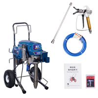 Pistolet de pulvérisation sans air professionnel 220V haute tension pour usage domestique, machine à peinture sans balais pour revêtements et latex