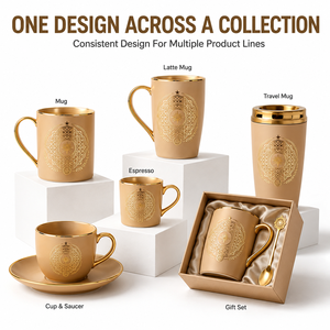 Taza de Café de Terracota Premium con Grabado, Caja de Regalo Corporativa, Empaque Personalizado, Proveedor Mayorista de Artículos para Bebidas - Product Image 3
