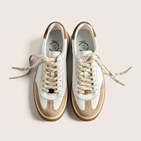 Chaussures de sport décontractées classiques de luxe rétro en cuir véritable pour hommes, respirantes, à semelle épaisse, légères et confortables, de marque personnalisée
