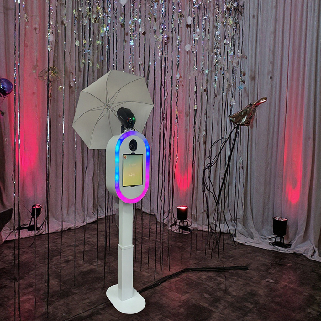 Event Party-Friendly iPad Photo Booth Machine Features DSLR Hole Compatibility with SLR and Camera