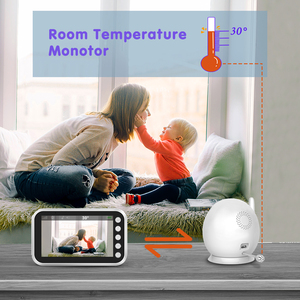 Vente en gros d'usine, <span class=keywords><strong>babyphone</strong></span> rose 4,3 pouces, caméra de surveillance vidéo pour bébé 720P avec caméra et audio - Product Image 5