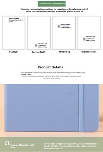 Taccuino personalizzato in pelle A5 regalo promozionale Premium per la riunione dell'ufficio d'affari Record per diario dello studente del College - Product Image 6