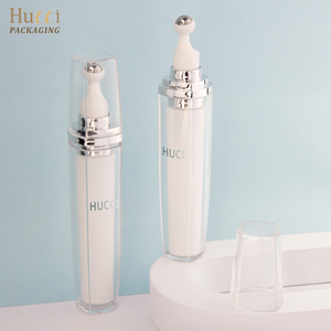 Chai mỹ phẩm cao cấp hình vuông bằng nhựa 20ml, nhỏ gọn, có chức năng massage rung cho kem mắt, kèm bao bì cuộn kim loại đơn. - Product Image 3