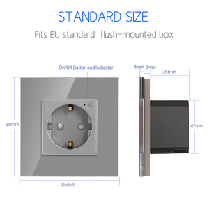 Bingoelec Tuya - Enchufe de Pared Eléctrico con Control por Voz de 16 A, Alemania, <span class=keywords><strong>Interruptores</strong></span> y Enchufe Inteligente Wifi - Product Image 2