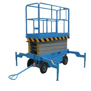 Customized mobile scissor lift manual traction assisted high-altitude operation platform vehicle