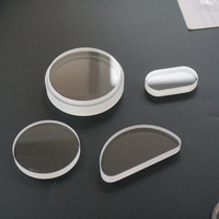 Plaque de protection en verre saphir en cristal en forme de lune, lentille de fenêtre, disque pour panneaux d'instrumentation, OEM